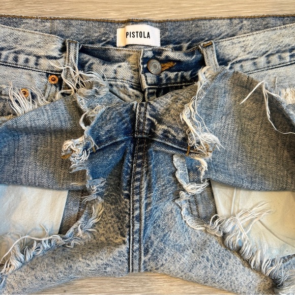 Pistola Women’s Light Wash Distressed Jean Short - 29 - Picture 2 of 5